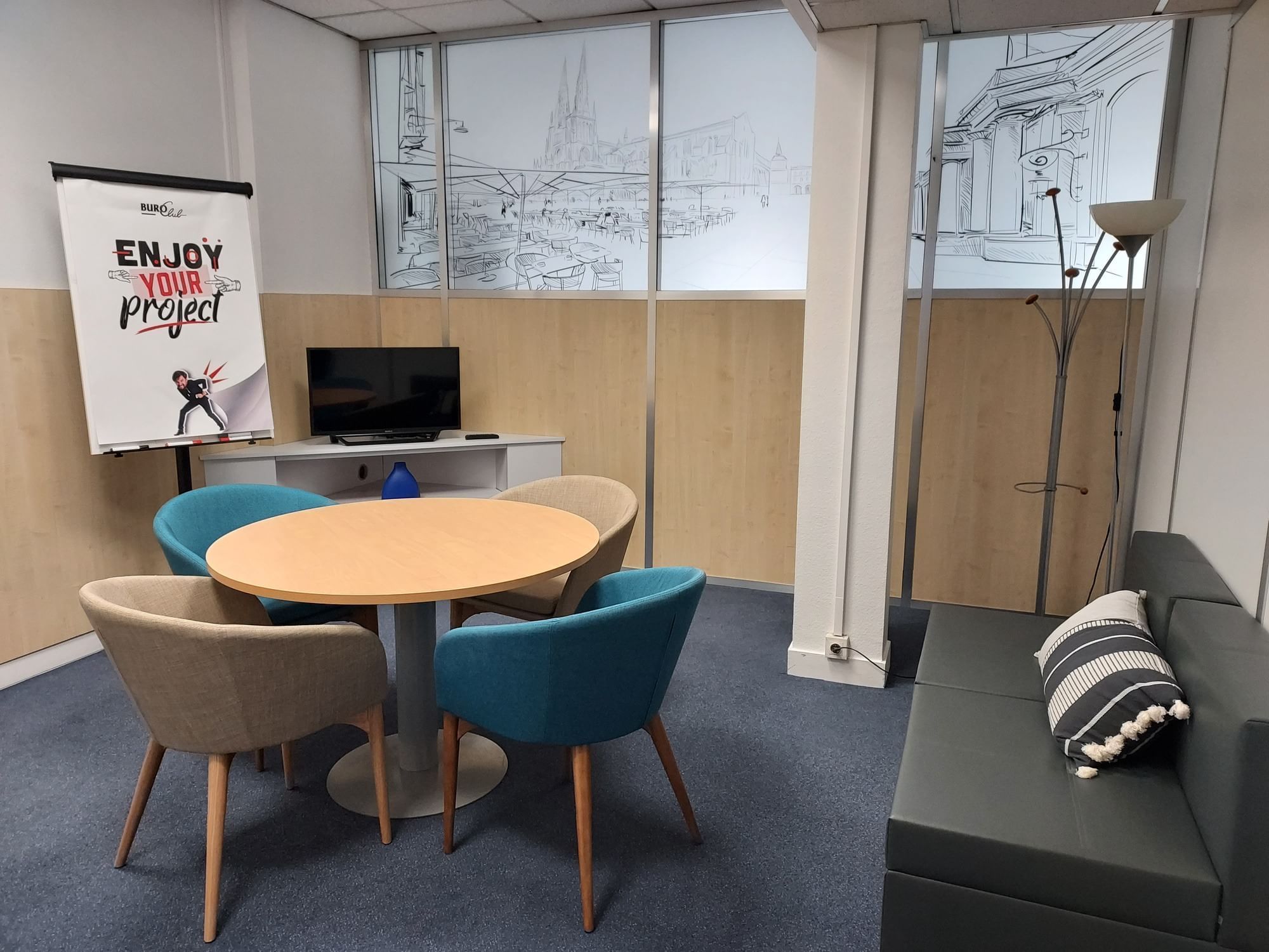 Salle de réunion Bastide — Buro Club Bordeaux Quinconces, Bordeaux