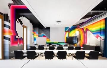 Besprechungsraum Tapeart — GoodSpaces SteamWork, Karlsruhe