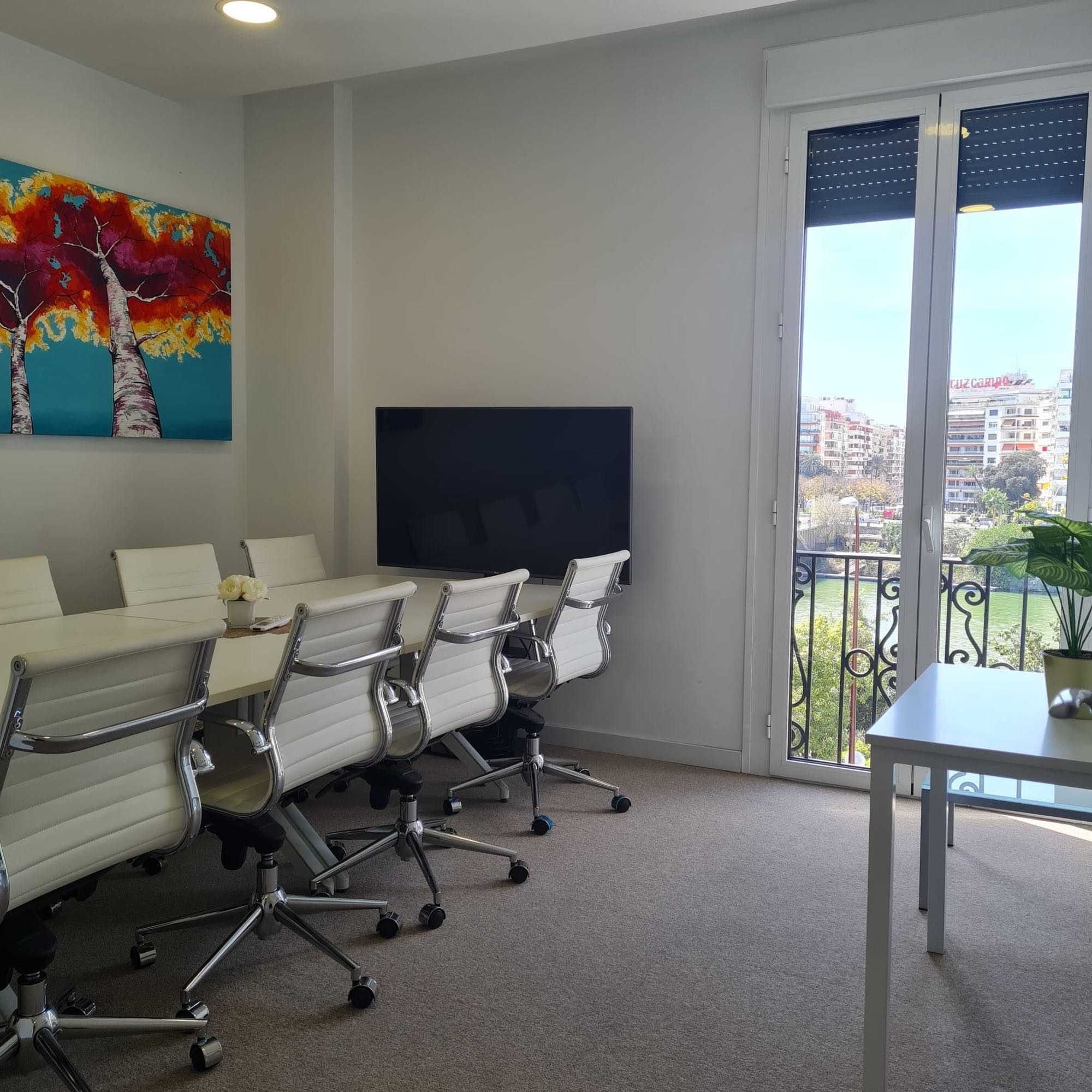 Sala de reuniones — Inn Offices Torre Del Oro, Seville