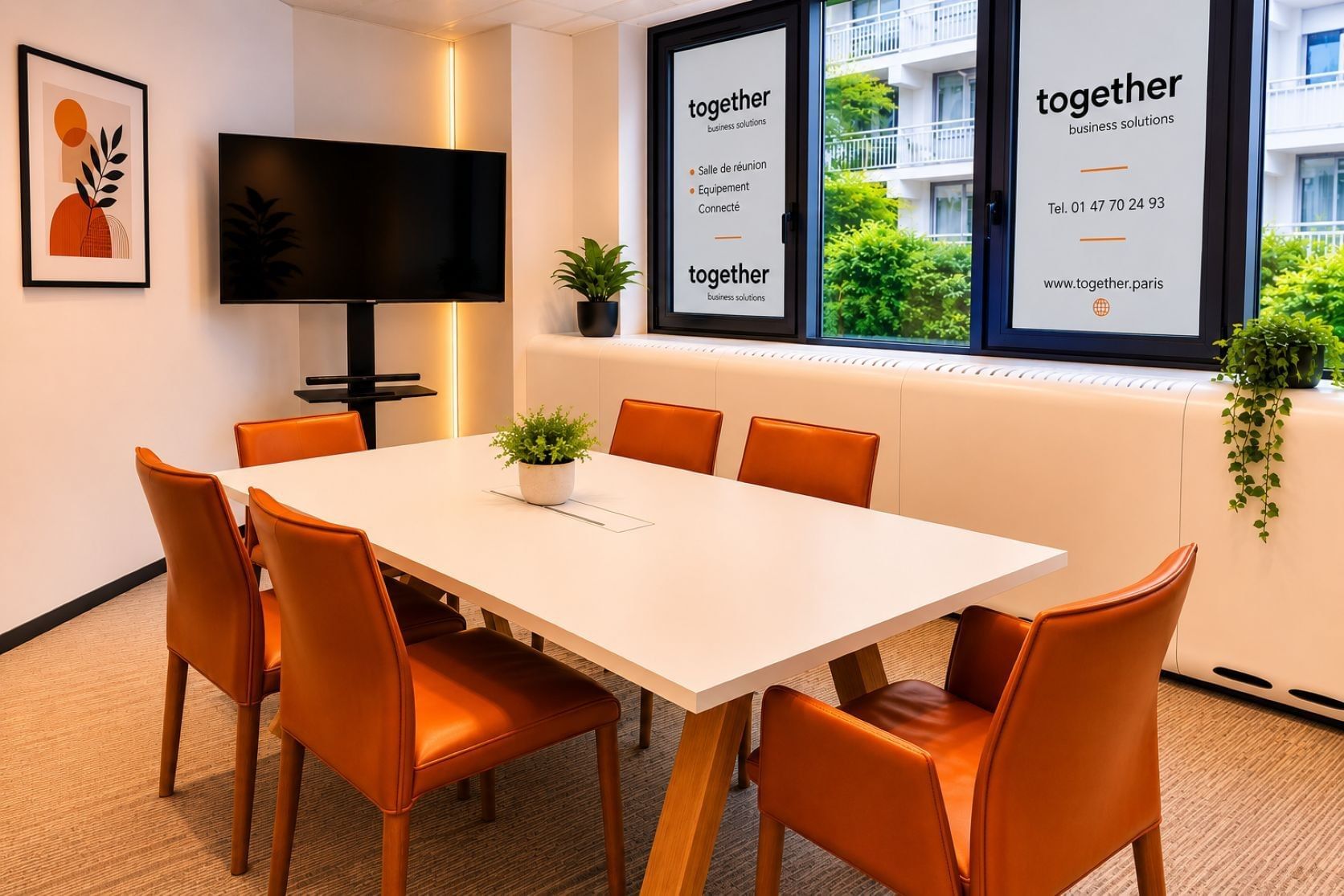 Salle de réunion 1 — Together Coworking Neuilly-sur-Seine, Levallois-Perret