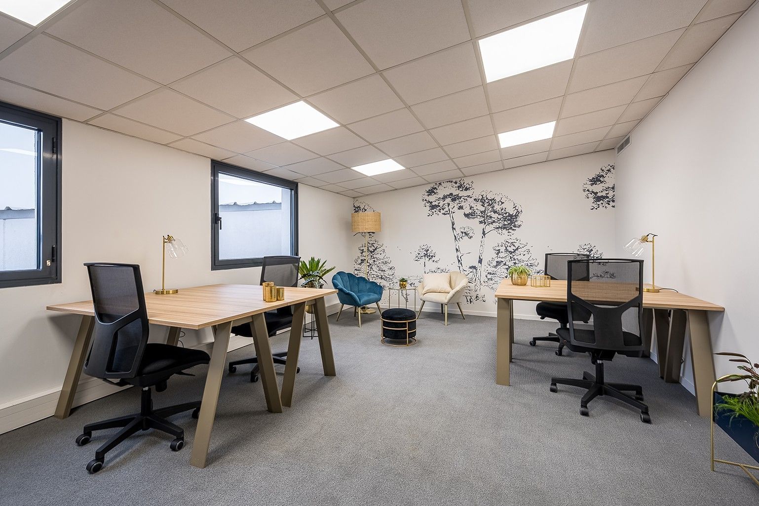 Bureau B5 - 4 postes — B'Coworker Lille Roubaix, Kortrijk