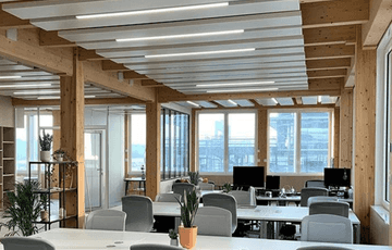 Poste de travail en open space — Hiptown Perspective, Bègles